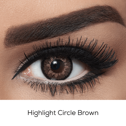 Highlight Circle Brown - Punjab Optics - Power & Colour Lens - Bella Contact Lenses