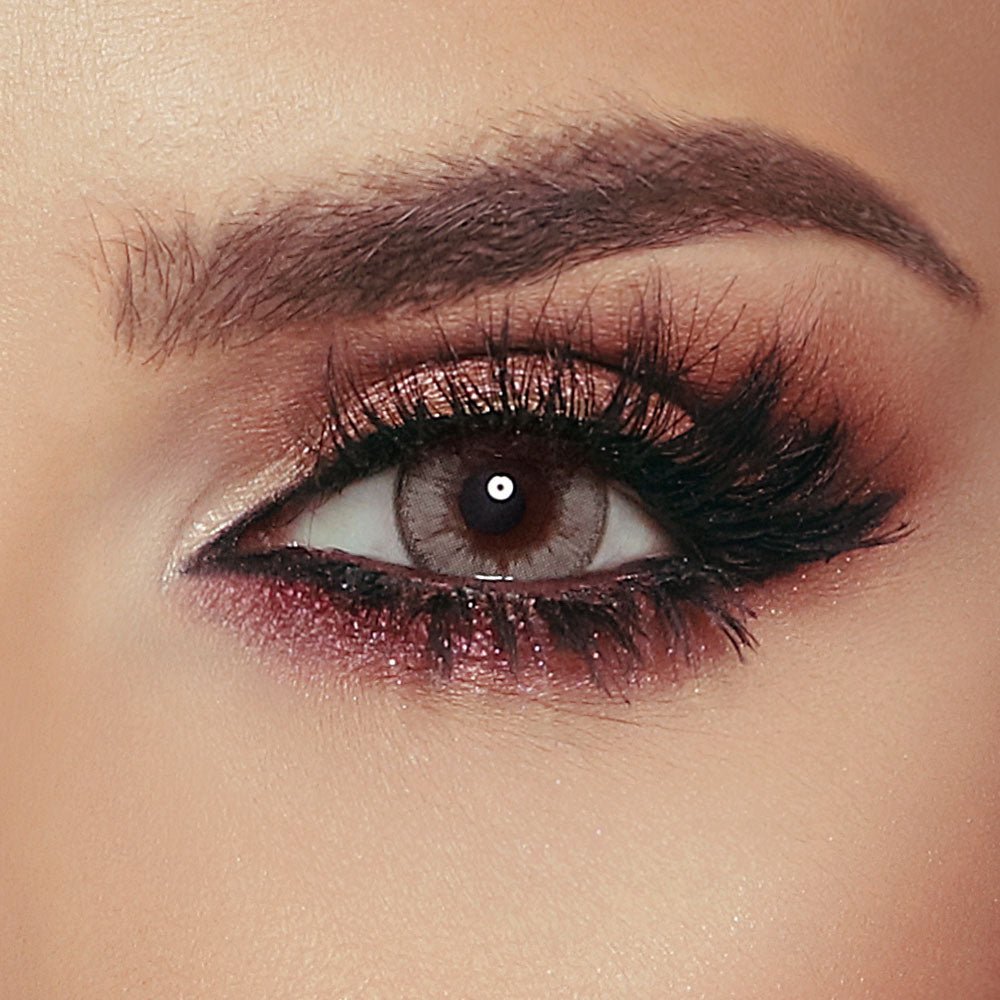 Glow Grey Caramel - Punjab Optics - Power & Colour Lens - Bella Contact Lenses